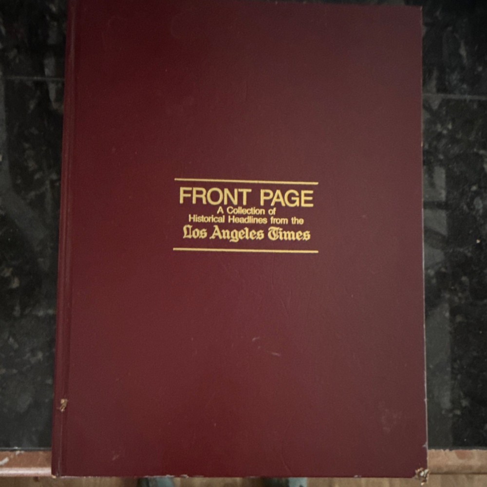 Harry N. Abrams Front Page Hardcover by Digby Diehl Americana Headlines
