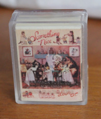 Merrimack Publishing Co. 1982 Set of 5 Mini Story Books w/Case, Hong Kong – NEW