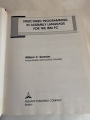 Structured Programming Assembly Language IBM PC HC w/ Original 5.25 Disk 1988