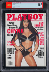 Playboy Magazine November 2000 WWF Star-Chyna On Cover PSA Graded 8.5💥 V47 # 11
