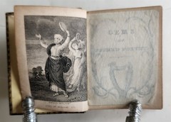 1840s MINIATURE BOOK GEMS of SACRED POETRY in ENGLISH antique