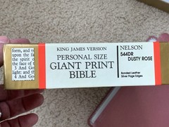 Nelson Personal Size Giant Print Bible King James Version Bonded Leather VG++