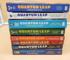QUANTUM LEAP 8 pb book Lot 1990’s TV Tie In 1st Print Novels Ashley McConnell
