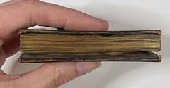 1758 MINIATURE BOOK Antique M TULLII CICERONIS CATO MAJOR Leather Binding CICERO