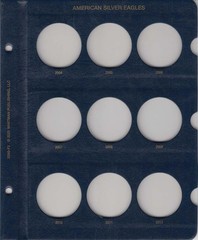 American Silver Eagle Coin Album 1986 2021 ASE Whitman Collection Folder 3395