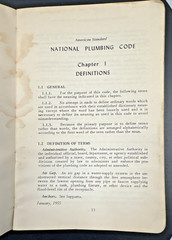 VTG 1955 National Plumbing Code Book ASA A40.8-1955 SC 174 Pages Illustrated