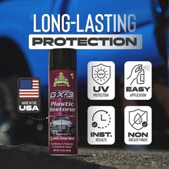 8oz GX-3 Plastic Restorer – Professional UV Protection for Automotive Surfaces