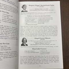 Cookbook First Ladies US Presidents 2011 Recipes Jamie Loso 52 Pages