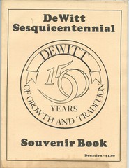 1983 DEWITT, MICHIGAN “SESQUICENTENNIAL SOUVENIR PROGRAM” (20 PAGES, NICE)