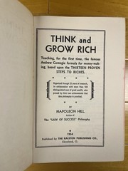 Hill, Napoleon Think and Grow Rich 1954 HC Ralston Publishing