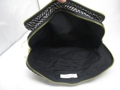 Kestrel Duo Zip Clutch Makeup Organizer – Chevron Print