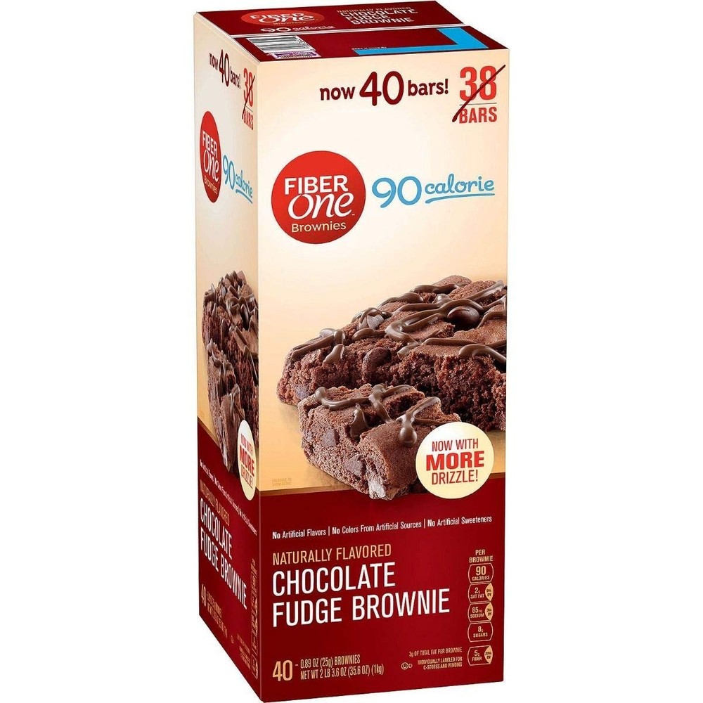 FiberOne Chocolate Fudge Brownies 33.8 Ounce (Pack of 1)