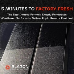 BLAZON Black Trim Restorer 8 oz – Dye-Infused Solution for Car Trim