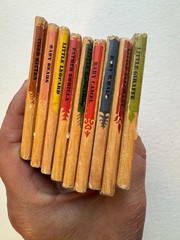 1948 Tiny Golden Book Lot (9) Vintage Miniature Childrens Books Classic Library