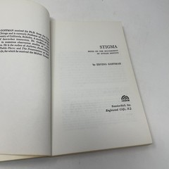 Stigma by Erving Goffman PB First Edition Very Good 1963