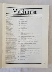 The HOME SHOP MACHINIST Magazine Metalworking Engineering 1987 Complete Year