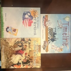 Notgrass Our Star-Spangled Story Parts 1 & 2 + Workbook + Timeline PB Lot