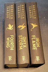 Rebecca Yarros Empyrean Series Hardcover Set — Fourth Wing, Iron Flame & Onyx…