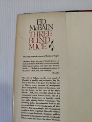 Three Blind Mice Ed McBain 1990 Thriller Mystery Novel Arcade Publishing