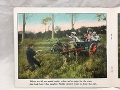 Adorable Antique Children’s Book COUNTRY PLAYMATES Great Color Images 12.25×9.75