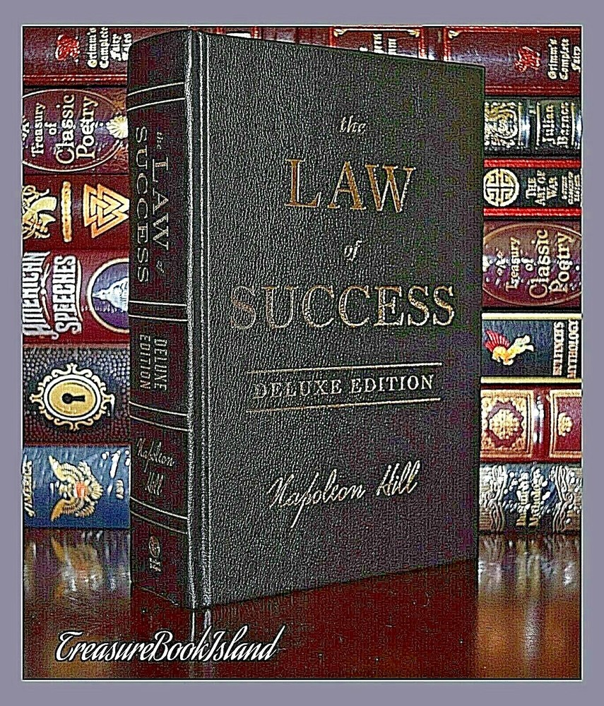 New Law of Success by Napoleon Hill Sealed Leather Bound Deluxe Collectible Gift