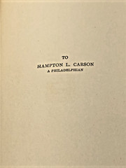 1918 – The Book of Philadelphia – by Robert Shackleton – Ills. Boyer & Pullinger
