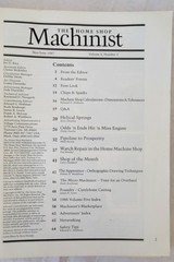 The HOME SHOP MACHINIST Magazine Metalworking Engineering 1987 Complete Year