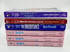 Lot of 6 Silhouette Harlequin Romance Novels Babies & Bachelors USA Love PB