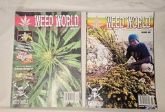 Vintage Weed World Magazine Lot Of 4 All Used With Wear And Slight Damage