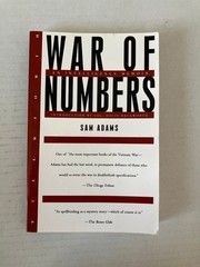 War of Numbers Sam Adams 1994 Intelligence Memoir Steerforth Press Paperback