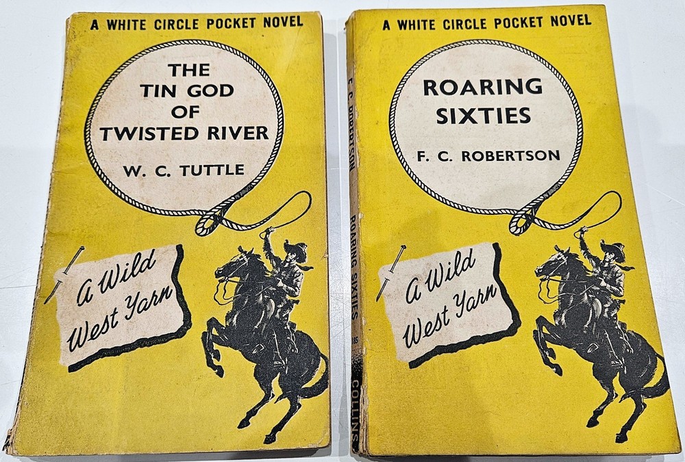 2 Different – Collins White Circle – Wild West Club – Paperbacks – Great Pair!