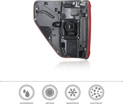 LED Black Tail Lights Assembly W/Blind Spot (Module NOT Included)Compatible with