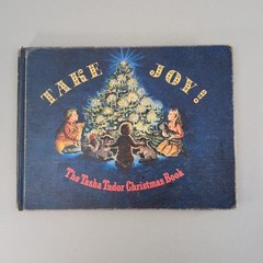Vintage 1966 Take Joy! Tasha Tudor Christmas Book HC Blue Ex-Lib USA Illustrated