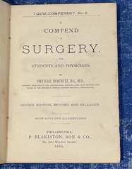 2- Rare Antique Books on Practice of Medicine Quiz-Compends Anatomy & Surgery