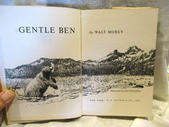 GENTLE BEN by Walt Morey. 1965 First Edition Hardcover. Nice