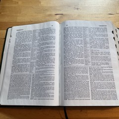 1985 NIV Study Bible Forest Green Bonded Leather Indexed Zondervan Red Letter