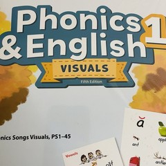 BJU Press Phonics & English 1 Visuals 5th Edition Teaching Aid Cards First Grade
