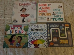 Lot of 5 Children’s Illustrated Board Books English/Spanish Kindness Numbers