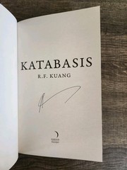 Katabasis by R.F. Kuang Waterstones Signed Exclusive Edition Sprayed Edges