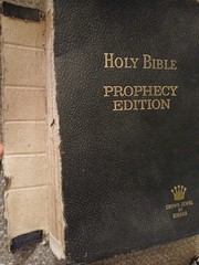 Holy Bible Prophecy Edition Crown Jewel Red Letter KJV Salem Kirban 1957 1971