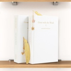 2 Pieces Gold Feather Bookmark, SoyKay Metal Bookmarks 4.5in x 0.9in,