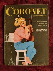 CORONET September 1957 Model JANE WILSON MIKE WALLACE BRIDGES BUSH PILOT