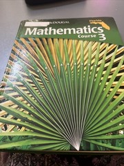 Holt Mcdougal Mathematics Florida : Student Edition Course 3 2011 by Holt…