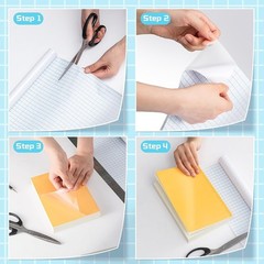 17.7in x 5ft Clear Matte Contact Paper Roll Self-Adhesive Vinyl Book Shelf Liner
