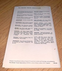 LONDON MAPS AND INFORMATION Book 1966 56 pages with LARGE MAP of LONDON