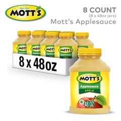 Bulk 48 Oz Applesauce Jars – 8 Pack, Perfect Healthy Choice for Families