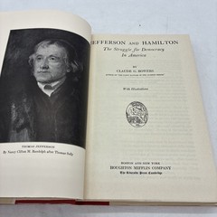 Thomas Jefferson TRILOGY Claude Bowers Power Young Hamilton 1945 Riverside Box