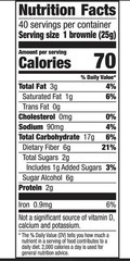 FiberOne Chocolate Fudge Brownies 33.8 Ounce (Pack of 1)