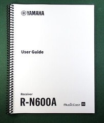 Yamaha R-N600A Instruction Manual: Full Color 131 Pages & Protective Covers!