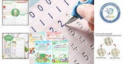 Magic Ink Reusable Handwriting Copybooks – 4-in-1 for Kids Skill Development